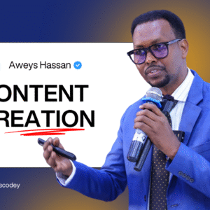 Become a Content Creator BY Ustaad Aweys Hassan